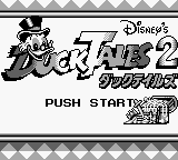 Duck Tales 2 (Japan) Title Screen